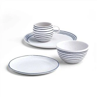Bộ Bát Ăn 16 Món Màu Trắng Cho Gia Đình